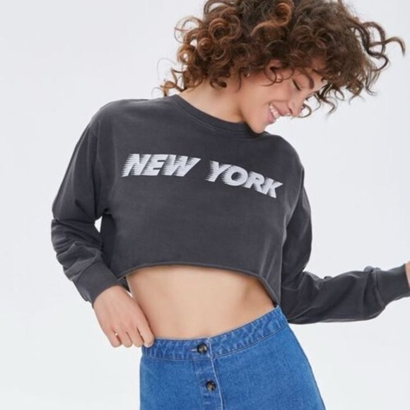 Cropped New York Graphic Tee - Picture 1 of 4